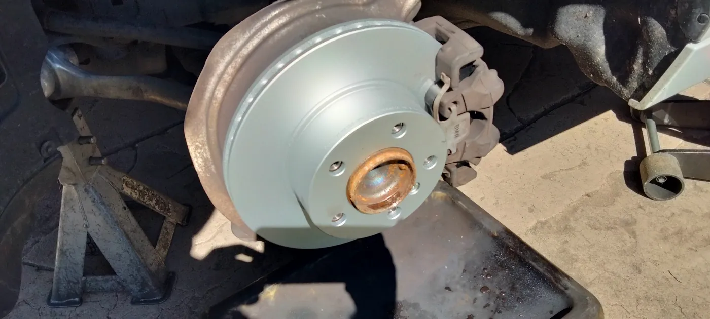 Brake rotor close-up