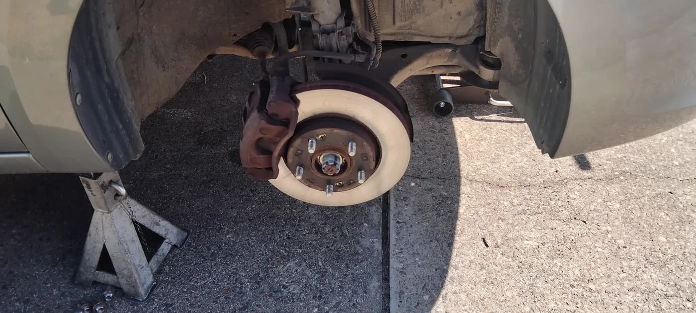 Brake caliper and rotor work by City to Coast Mobile Mechanical